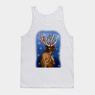 christmas reins with his squirrels friends Tank Top